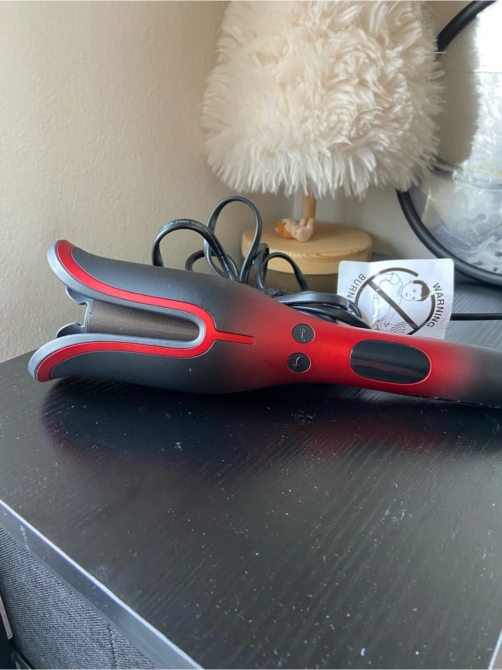 CHI Lava Spin N Curl Professional Automatic Curling Iron Hair Styler Red Tested